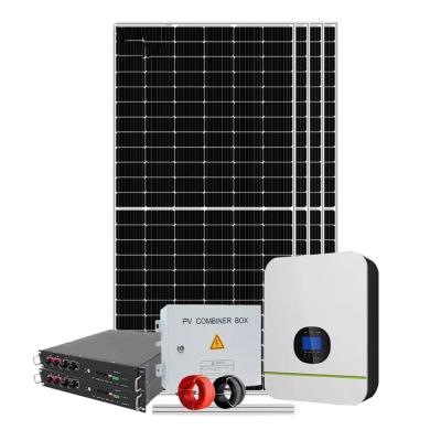 China CE Certificate 6KW 8KW 10KW 30KW Mono Commercial Complete Home Solar Power System Off Grid for sale