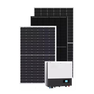 China Home Sun Tracker Pitched Roof Panels Domestic Electricity 10KW Off-grid PV Solar Panel System for sale