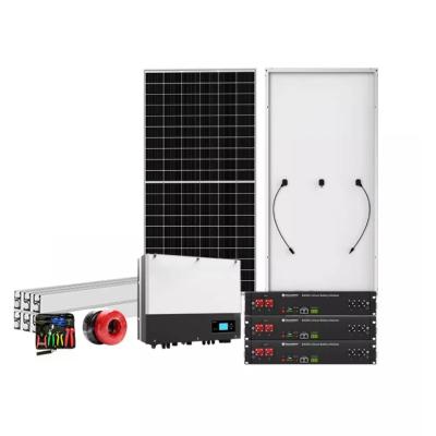 China Factory Price 8kw 10kw Full System 8000w 10000w Home Solar Hybrid Solar Powered Hybrid System with Inverter for Home for sale