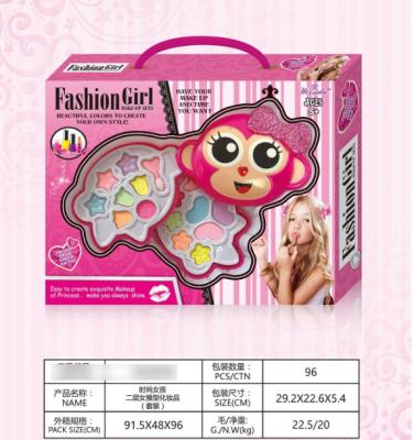 China DIY TOY Fashion Girls Beauty Playset Female Monkey 2 - Diaper Cosmetics Toys Set Plastic Toys Make Up Toy For Girl for sale