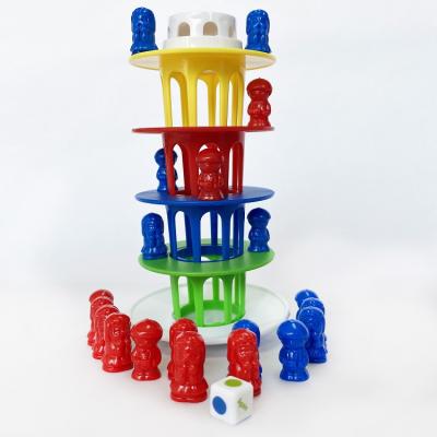 China Beautiful Balance Tower Plastic Psychology Kids Doll Colorful Educational Toys for sale