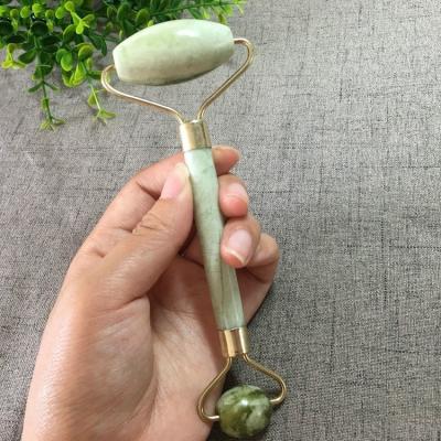 China Anti Aging Facial Premium Quality Genuine Jade Stone Skincare Reduce Puffiness Facial Jade Roller Therapy And Massage Best Prices for sale