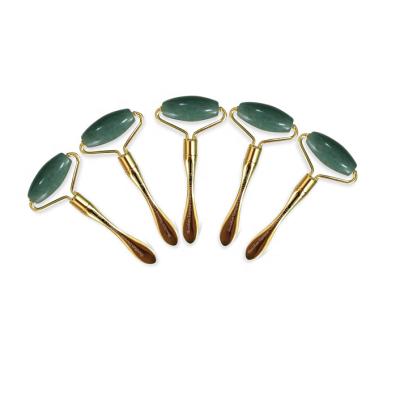 China Take Out Eye Cream 2-in-1 Jade Roller With Eye Cream Applicator Makeup Spatula for sale