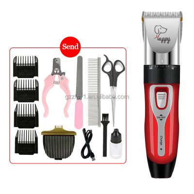 China Dogs Pet Electric Push Shear Barber Cat Pet Not Hurt Skin Hair Remover Rechargeable Dog Shaver for sale