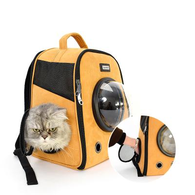 China Fashion Outdoor Travel Space Capsule Portable Multifunctional Breathable Backpack Cat Dog Pet Carrier Bag for sale