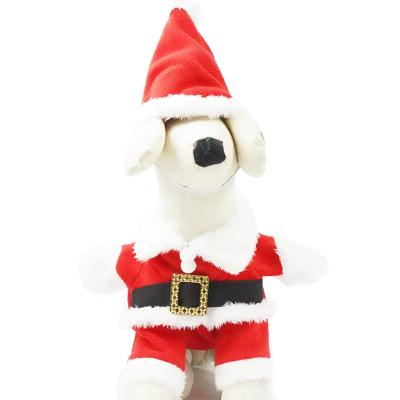 China Stocked Pet Clothes Factory Direct Sale Christmas Hat Dog Bandana Pet Clothes Christmas for sale