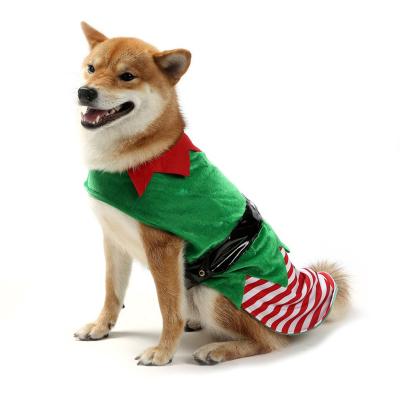 China Stocked Christmas New Year Holiday Pet Clothes Bulk Cheap Pet Girl Christmas Shopping Dog Dress Male Dog Pants Pet Christmas Clothes for sale