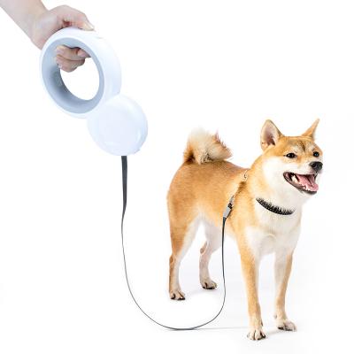 China Wholesale New USB Rechargeable Automatic Retractable Pet Tractor Stocked Portable Dog Leash for sale