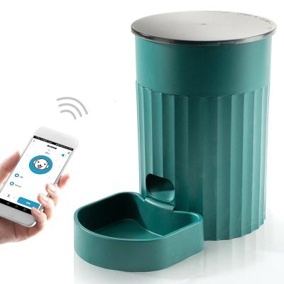 China Auto Automatic Feeder Wifi Cat Pet Feeder For Dogs Smart Automatic Pet Cat Dog Intelligent Timer Smart for sale