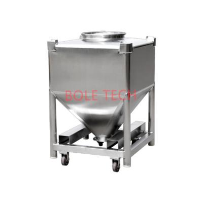 China 150L Stainless Steel IBC Pharmaceutical Tank Pharmaceutical Powder And Granule Materials for sale