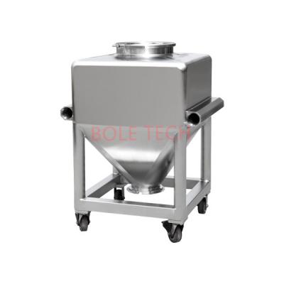 China IBC Pharmaceutical Pharmaceutical Bin for Material Lifting and Mixing Stainless Steel 1800L Powder Turnover Warehouse Pharma Bin Tank for sale