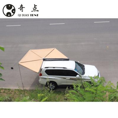 China Vehicle Aluminum Land Roof Top Tent With Foxwing Tent RV 270 Tent 2.1M Radius Size for sale