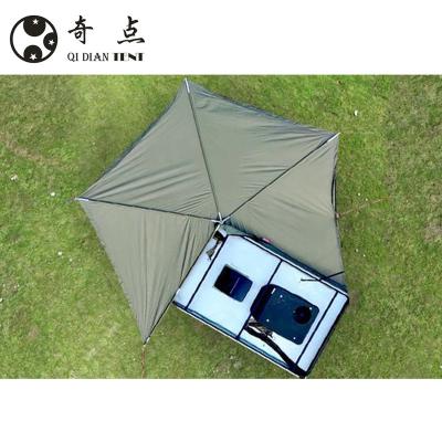 China Car Aluminum Roof Top Tent Sun Shade Side Tent Toldo Foxwing Top Tent for sale