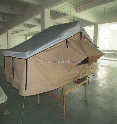 China Aluminum Canvas Casual Car Roof Top 4x4 Tent for 2 or 3 Person for sale