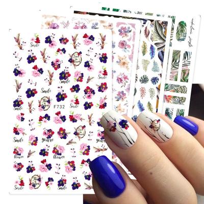 China New Arrival Fashion DIY Nail Decals Eco-friendly Material Japanese Adhesive Nail Art Stickers for sale