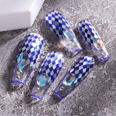 China 2022 New Ins 3D Diamond Polygon Sequin Manicure Laser Nail Glitter Eco-friendly Material Dynamic Magic Accessories for sale