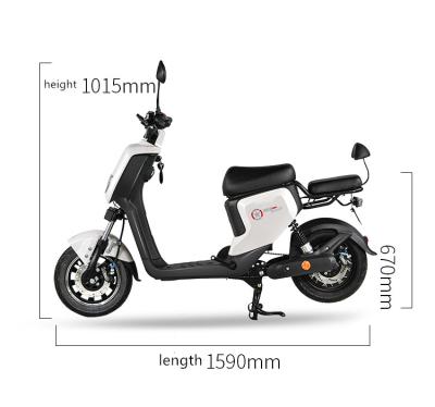 China Factory unisex high speed 10 inch unfoldable wheels adult two moped scooter 350W electric motorcycle for sale