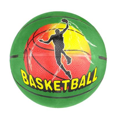 China Wholesale custom eco-friendly outdoor activity printing basketball rubber basketball with customized logo for sale