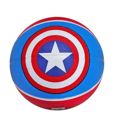 China Outdoor Activity Captain America Size 7 Rubber Basketball for sale