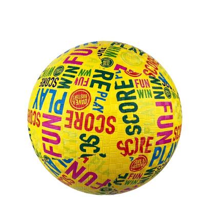 China Colorful Kid's Toy New Design Customized Factory Sports 8.5 Inch Rubber Playground Balls for sale