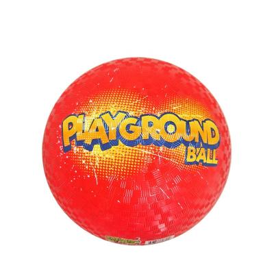 China Sports Toys 8.5 Inch Rubber Playground Balls For Kids for sale