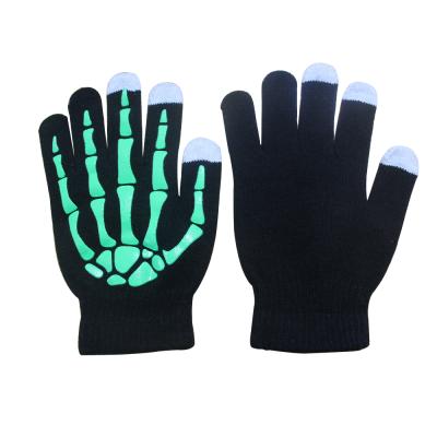 China Wholesale daily life knit factory directly to supply popular soft warm hot custom touch screen luminous gloves for sale