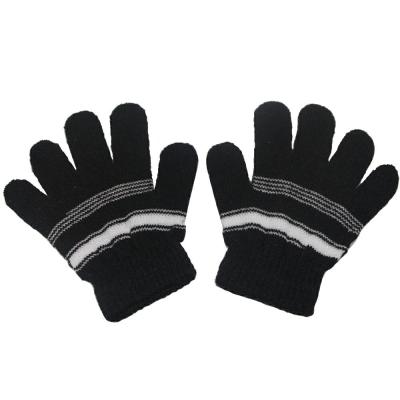 China Factory Wholesale Daily Life Knitted Acrylic Warm Colorful Cute Outdoor Protective Mittens Kids Winter Magic Gloves for sale