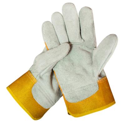 China Two-Layer Soft Cowhide Protective Welding Safety Wear-Resistant Welding Work Gloves For Heavy Industry Protection for sale