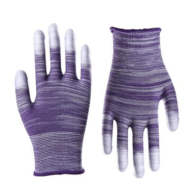 China Wear Resistant Wholesale Manufacturers Coated PU Colored Finger Dipped Work Gloves for sale