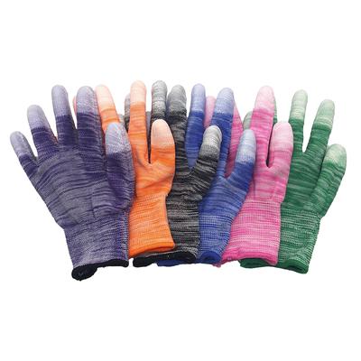 China Factory hot sale wear-resistant PU non-slip finger dipped safety electric gloves for sale