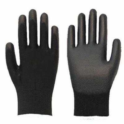 China Work Gloves Hand Protective Knit Gloves Labor Safety Hand Protective Wholesale Construction Anti Slip Smooth PU Coated Working Gloves for sale