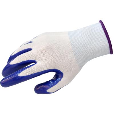 China Wholesale Comfortable Electric White Nylon Nitrile Coated Oil Resistance Insulation Working Gloves for sale