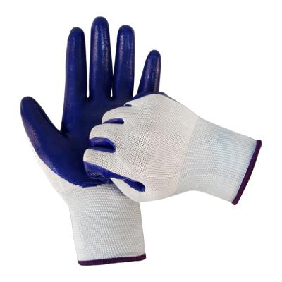 China High Quality Breathable Oil Resistance Nitrile Coated Firm Grip Construction Safety Gloves Oil Resistant Safety Gloves for sale