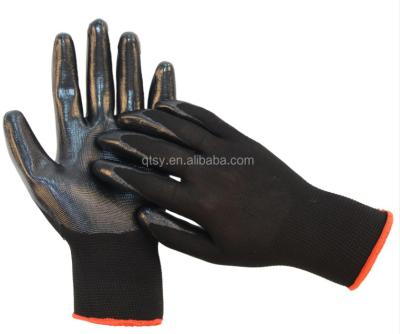 China High Quality 13 Gauge Oil Resistance Nylon Knitted Nitrile Coated Palm Oil-Resistant Occupational Safety Gloves for sale