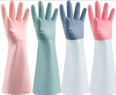 China Pink Water Proof Anti-Cut Anti-Heat Anti-Slip PVC Coated PVC Safety Gloves for sale