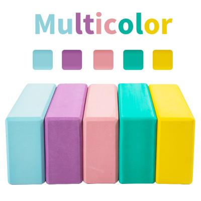 China High Density Wholesale Custom Yoga Exercise Logo Printed Eco Friendly Color Eva Yoga Block for sale