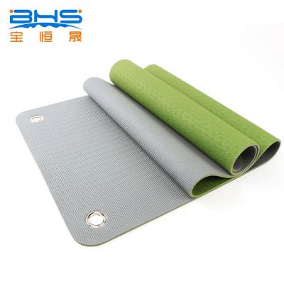 China High quality yoga pilates factory custom band yoga mats with grommet hole for sale