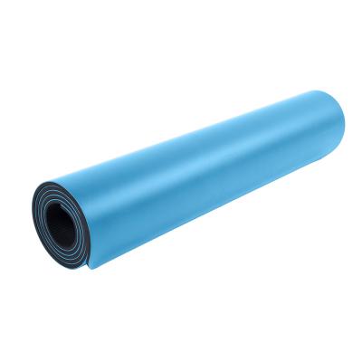 China Custom Eco-Friendly Gym Logo High Value Quality Blue PU Yoga Mat for sale