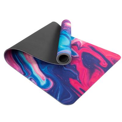 China Printing Yoga Mat Custom Logo Pilates Eco Friendly Fitness Non Foam Private Label Exercise Yoga Mat for sale