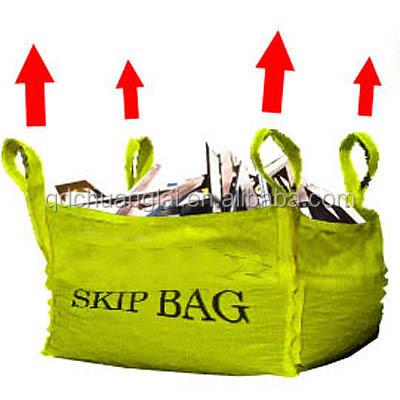 China Food Grade Commercial And Private Garbage Pop Up Jumbo Bag PP Big Skip Bag for sale