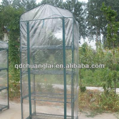 China Easily Assembled 4 Tier Mini Greenhouse PVC Greenhouse For Flower And Plant for sale