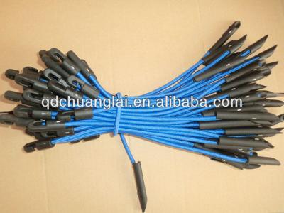 China High Tenacity QINGAO 10/12/14 mm Bungee Band With PVC Coated Hooks for sale