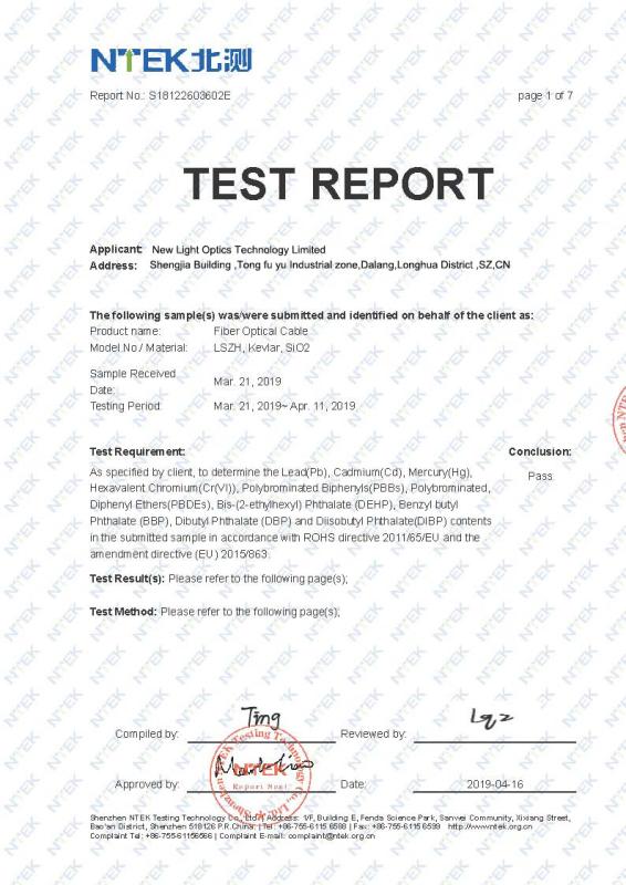 China NEW LIGHT OPTICS TECHNOLOGY LIMITED