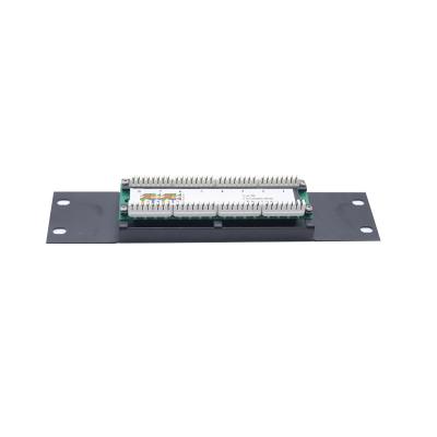 Cina Black 1U 2U Metal Pre Terminated Ethernet Patch Panels With Cable Management in vendita