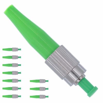 China Single Mode Fiber Optic Quick Connector Simplex APC 0.9mm Ceramic Ferrule for sale