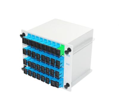 China 32 Core Fiber Optic Cassette SC APC / PC Plastic Material With 3 Years Warranty for sale