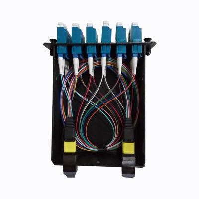 Chine MPO-12 au duplex de 6x LC, dactylographient A, 12 cassette du mode unitaire FHD MPO des fibres OS2 à vendre