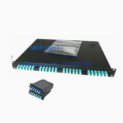 China 19 Rack Mount Fiber Optic Patch Panel With MPO / MTP Cable And Adapters for sale