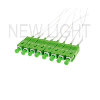 China Fibra óptica 1*8 con el divisor de acero 1/8 del Plc del Sc APC Gpon del tubo del conector 1x8 en venta