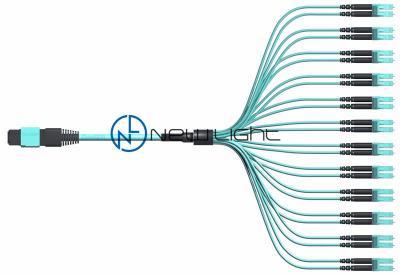 China 1300nm 24 Fiber MPO MTP Cable Male Or Female insertion loss 0.5dB for sale